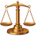 Icona di una bilancia simbolo della giustizia